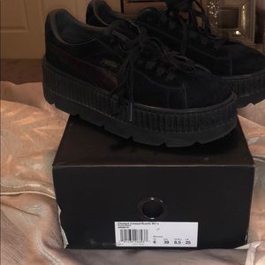 Rihana black cleated Creeper worn twice